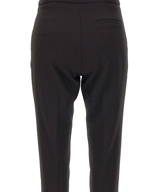 Liu Jo Stretch Fabric Pants in Black Lyst