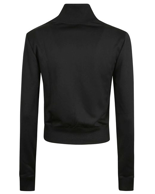 Courreges Black 'Interlock Track' Sweatshirt