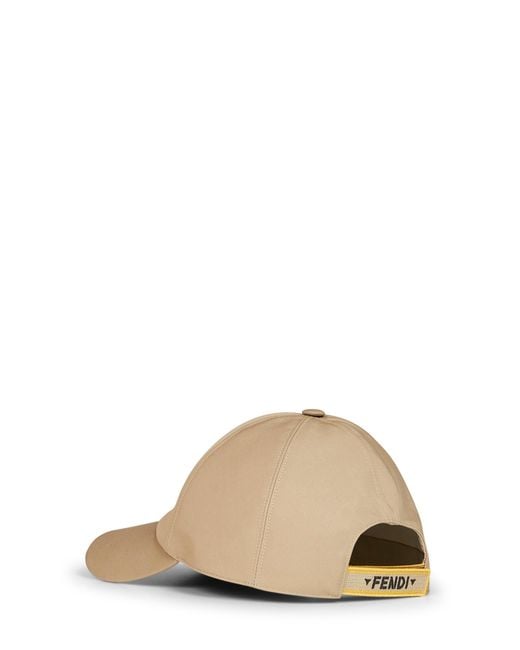 Fendi Natural Baseball Cap Cotton Hat for men