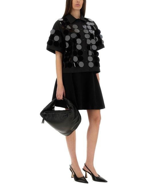 MSGM Black Cotton Shirt