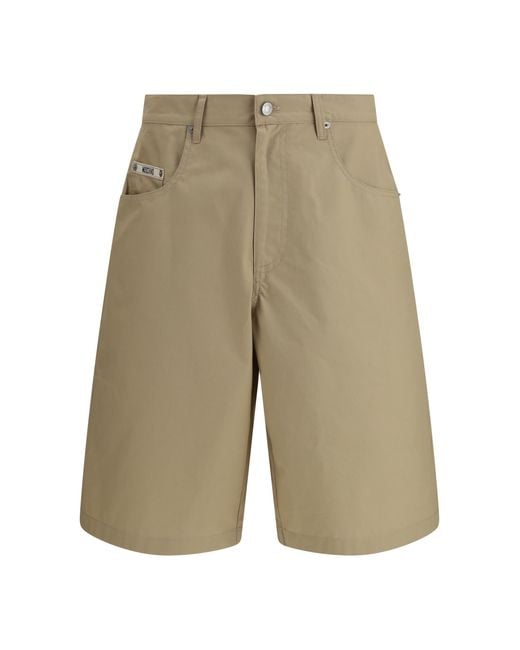 Moschino White Long Bermuda Shorts Cotton for men