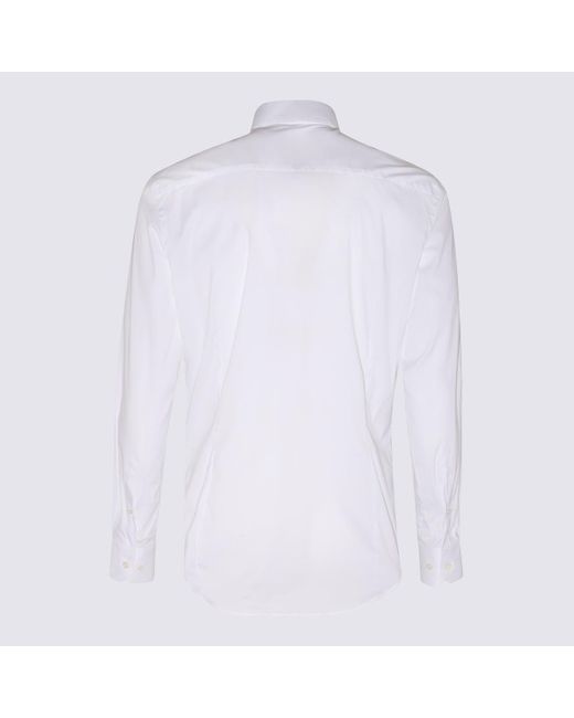 Giorgio Armani White Cotton Shirt for men
