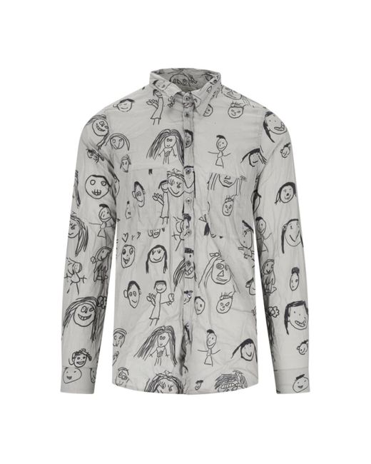 Paul Harnden Shirt in Gray for Men | Lyst