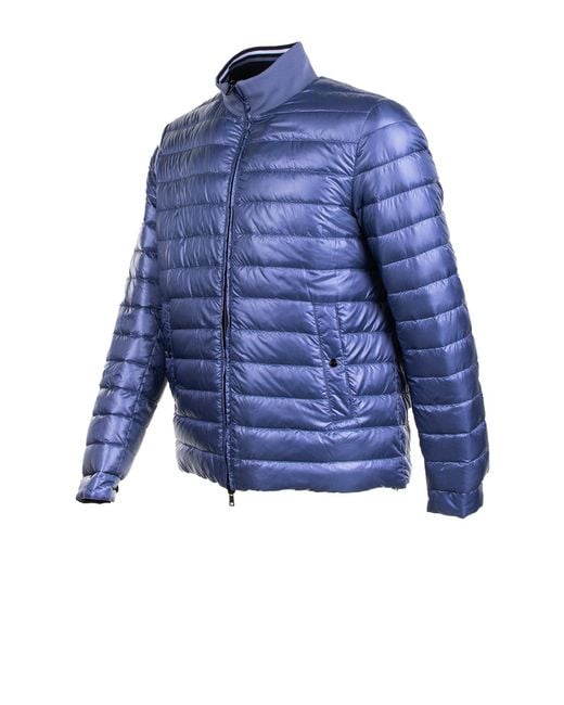 Herno Blue Coats Polyamide for men