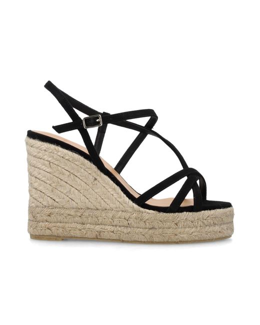 Castañer Wedge Sandals in Metallic Lyst