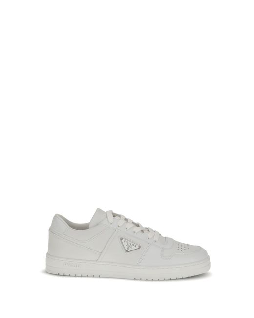 Prada Leather Sneakers in White for Men | Lyst Prada Leather Sneakers in White for Men | Lyst