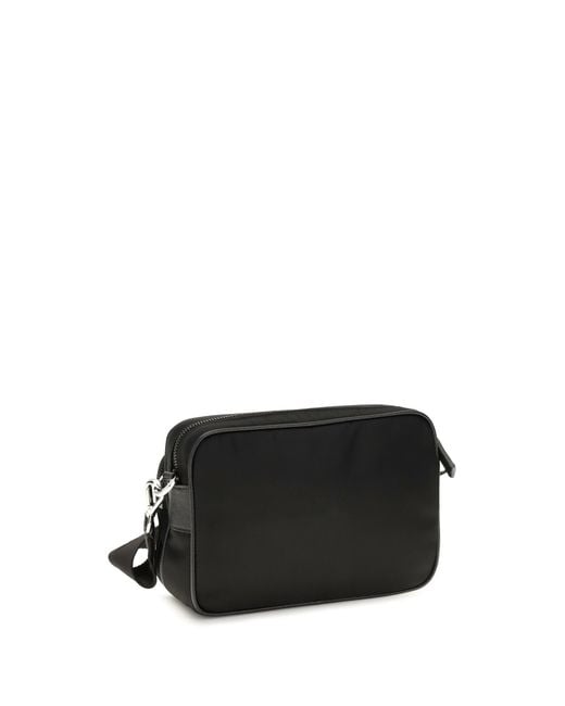 Prada Black Bandoliera Recycled Polyamide Shoulder Bags for men