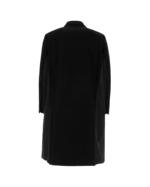 Sacai Black Wool Coat for men