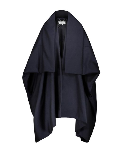Maison Margiela Blue Oversize Blanket Coat