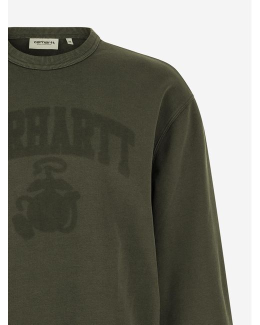 Carhartt Green Cotton Sweatshirt for men