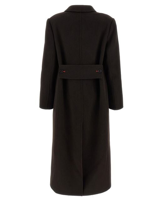 Victoria Beckham Black Double Faced' Coat