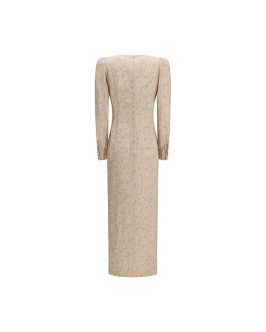 Alessandra Rich Natural Silk Casual Dress