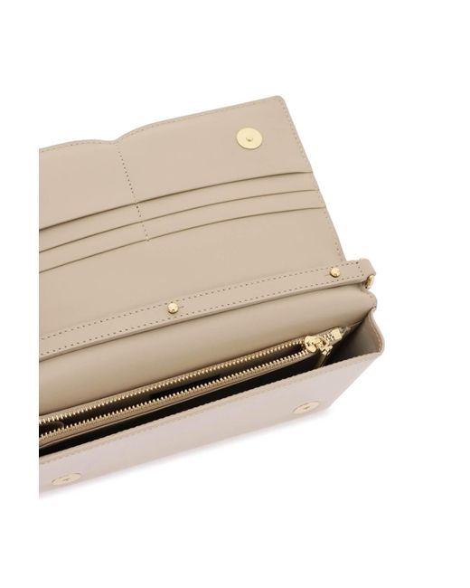 Dolce & Gabbana Natural Mini 'dg Logo' Bag In Patent Leather