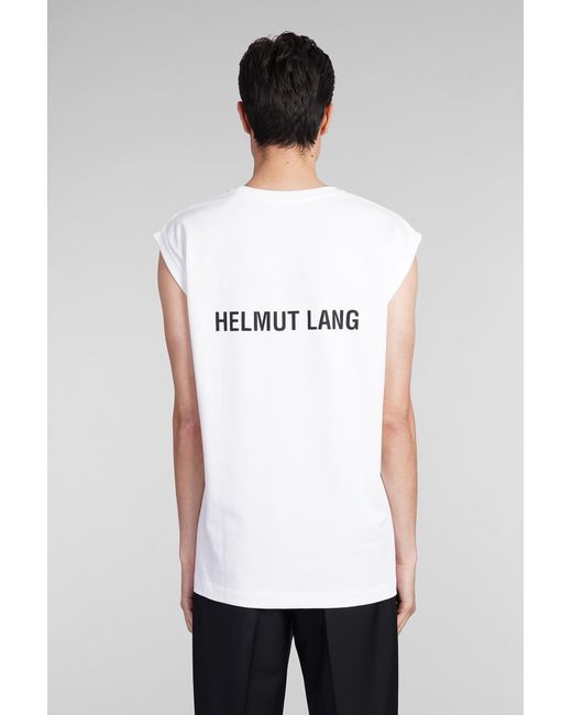 Helmut Lang Tank Top In White Cotton for men