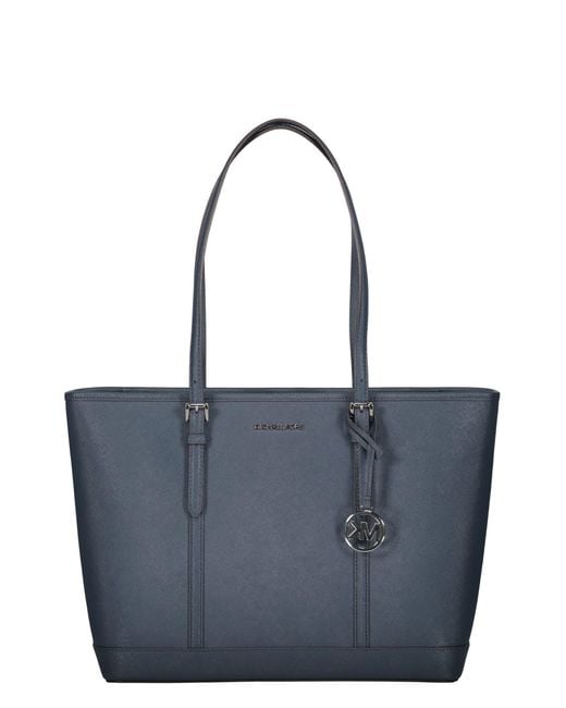 Michael Kors Blue Leather Tote