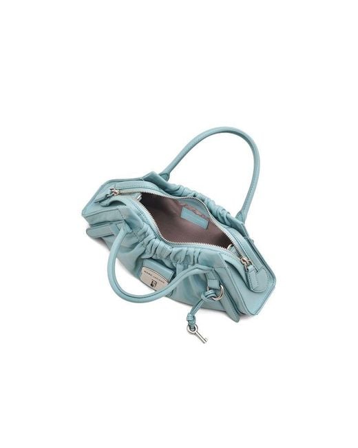 Marc Jacobs Blue Shoulder Bag Calf Leather Shoulder-Bags