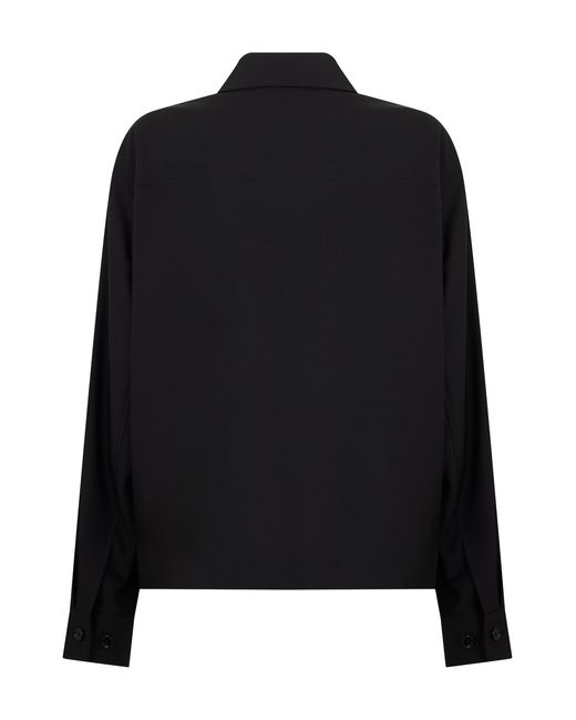 Burberry Black Zip-Up Jacket Wool Raincoats for men
