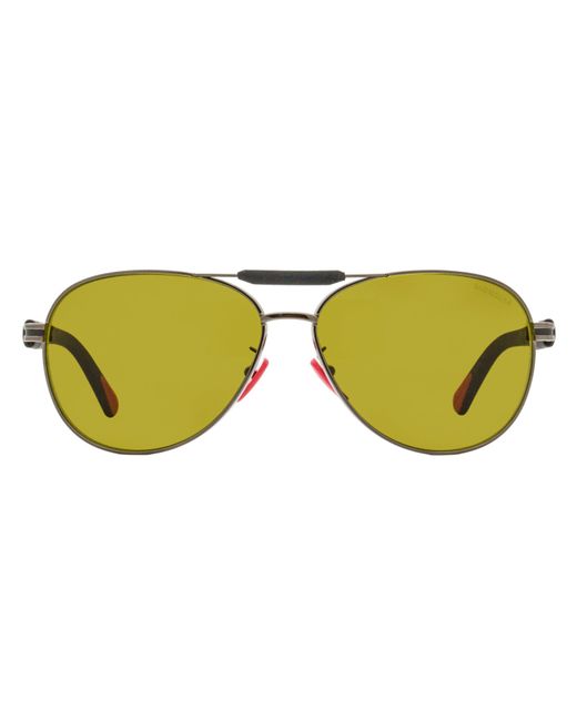 Moncler Black Steller Pilot Sunglasses Ml0241-H 08H 62Mm Metal for men
