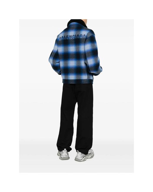 Balenciaga Blue Jackets for men
