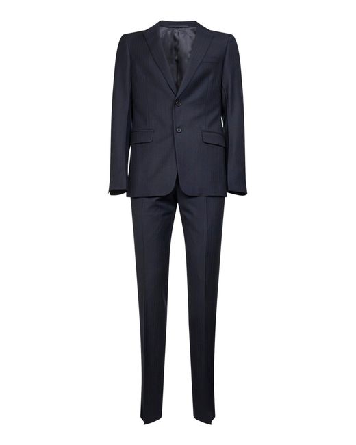 Prada Blue Wool And Cashmere Suit for men