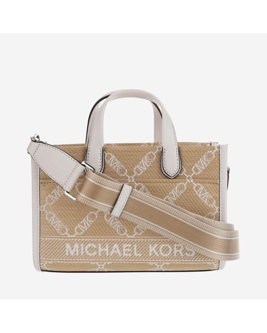 Michael Kors Metallic Gigi Straw Bag