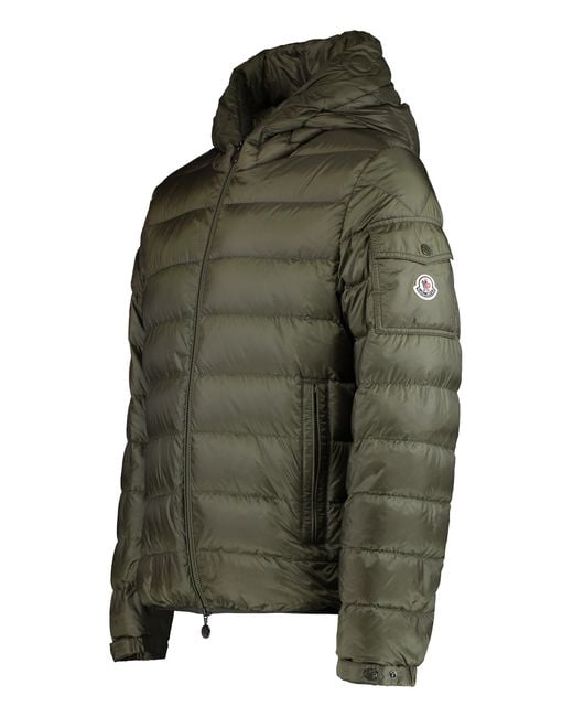 Moncler Green Down Jacket Najan Polyamide Padded for men