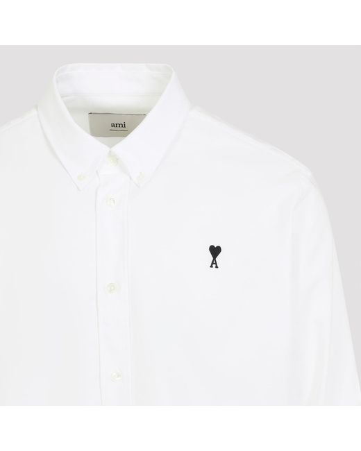 AMI White Classic Fit Shirt for men