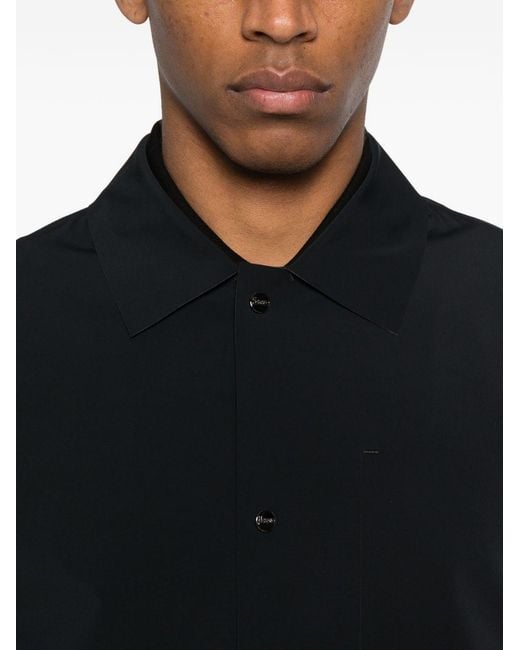 Herno Black Nylon Overshirt for men
