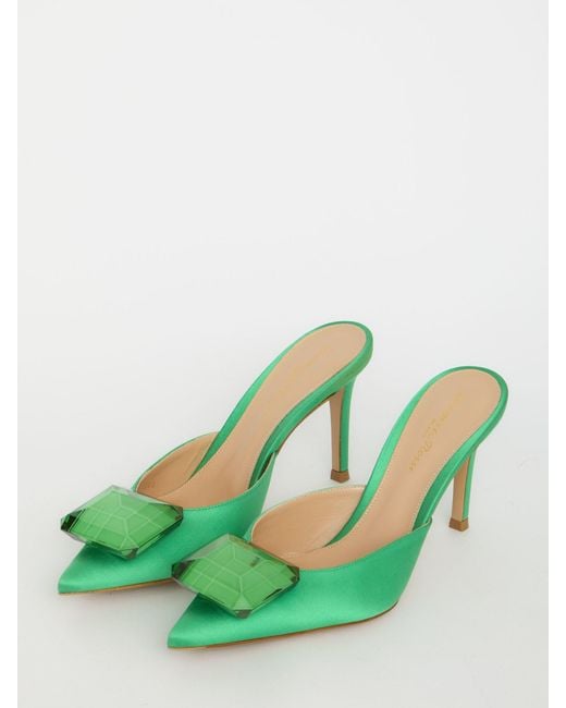 Gianvito Rossi Green Jaipur 85 Pumps