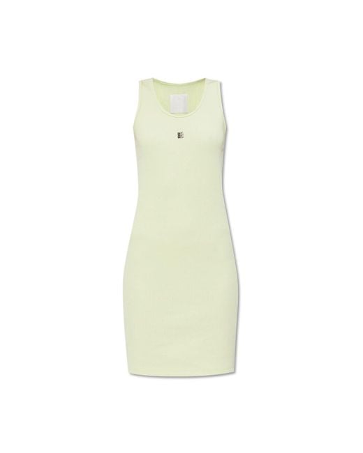 Givenchy White Ribbed Dress