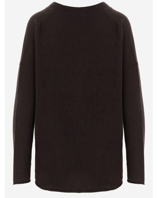 Allude Black Cashmere Sweater