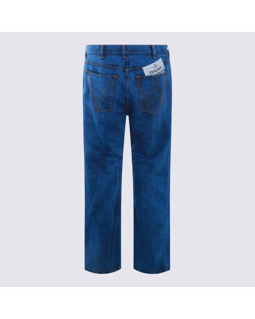 Vivienne Westwood Blue Cotton Pants for men