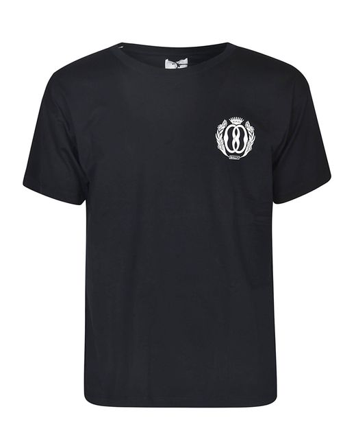 Bally Black Crowned Logo Print T-Shirt for men