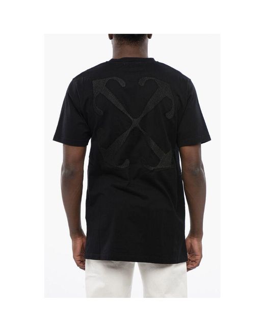 Off-White c/o Virgil Abloh Black Cotton Arrow Crew for men