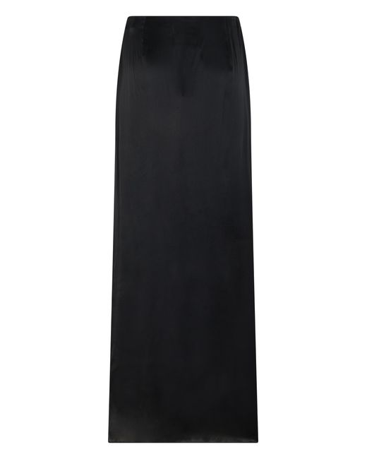 Maison Margiela Black Long Skirt Acetate
