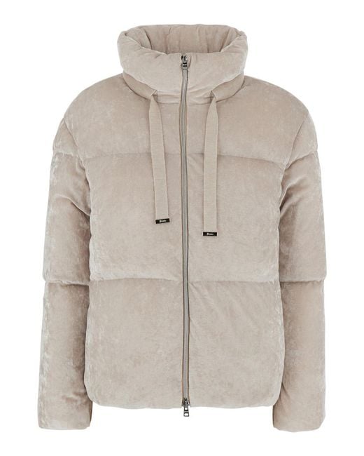 Herno Gray Down Jacket Puffer