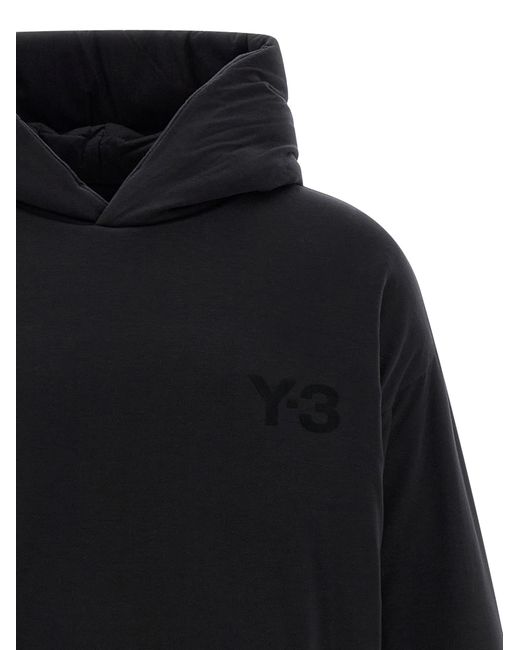 Y-3 Blue Padded' Hoodie for men