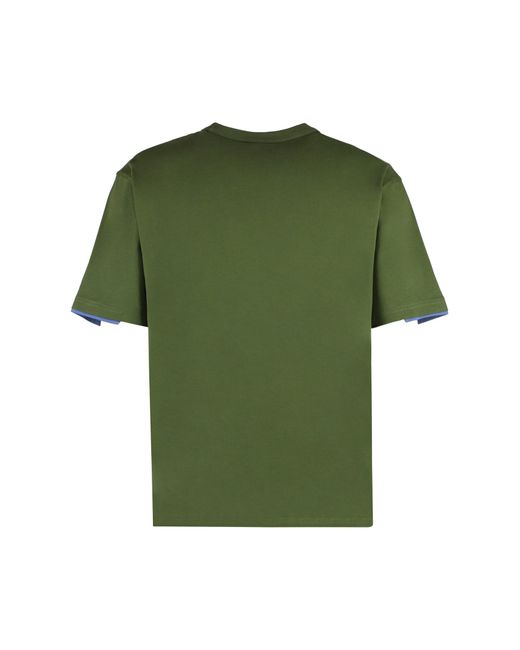 K-Way Green Fantome Cotton Crew-Neck T-Shirt for men