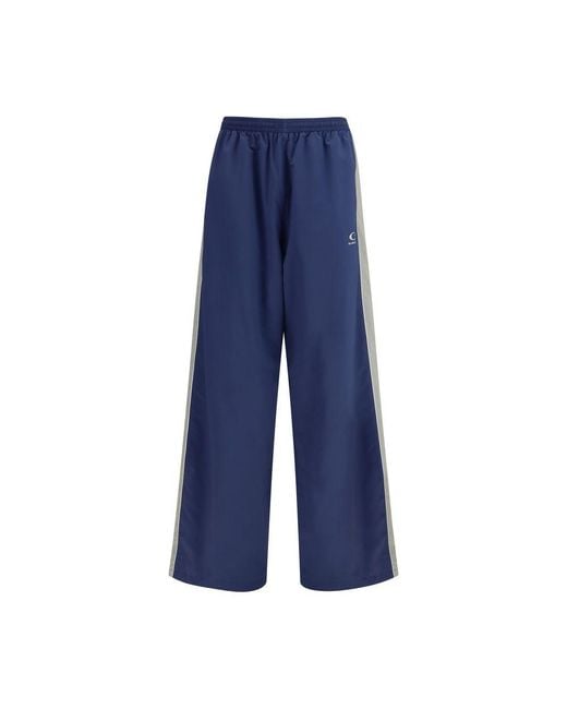 Balenciaga Blue Polyester Joggers (workout Pants) for men