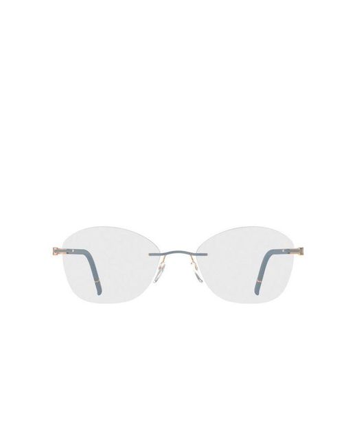 Silhouette White Optical Frames Titanium Eyewear Optical-Frames