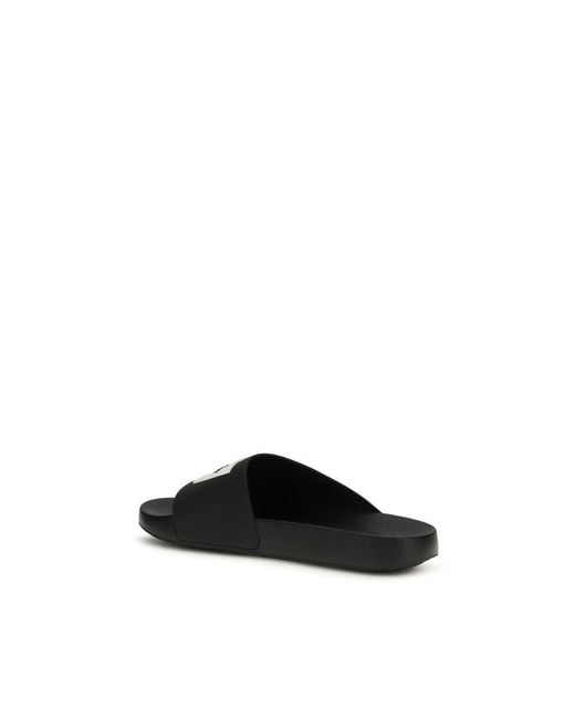 Givenchy Black Rubber Slippers for men