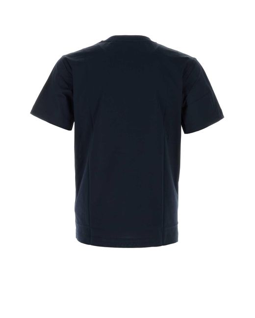 Burberry Blue T-Shirt With Logo for men