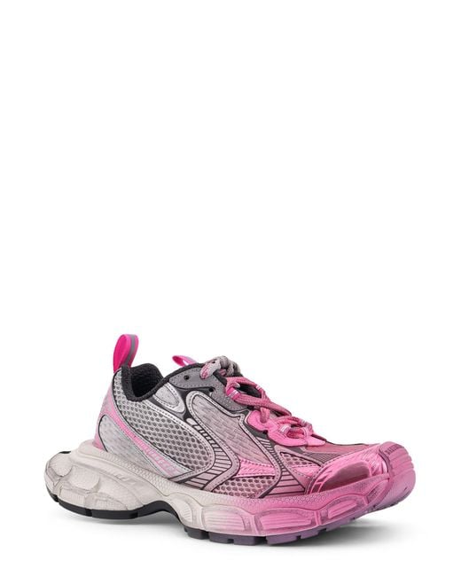 Balenciaga Purple 3Xl Low-Top Mesh Sneakers
