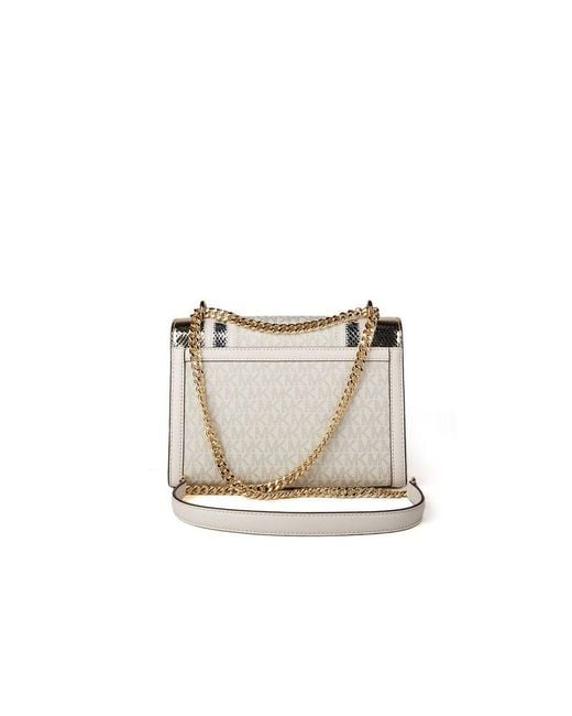 Michael Kors White Crossbody Bag Polyester Crossbody-Bags