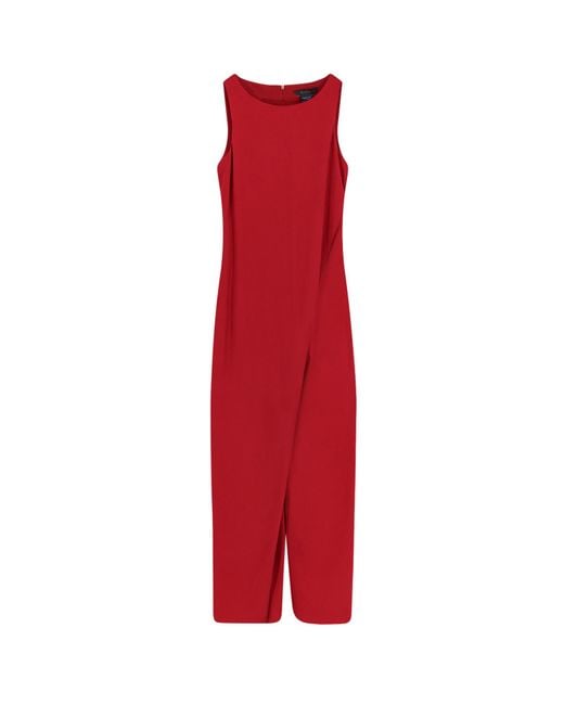 Max Mara Red Dresses Viscosa Elastan