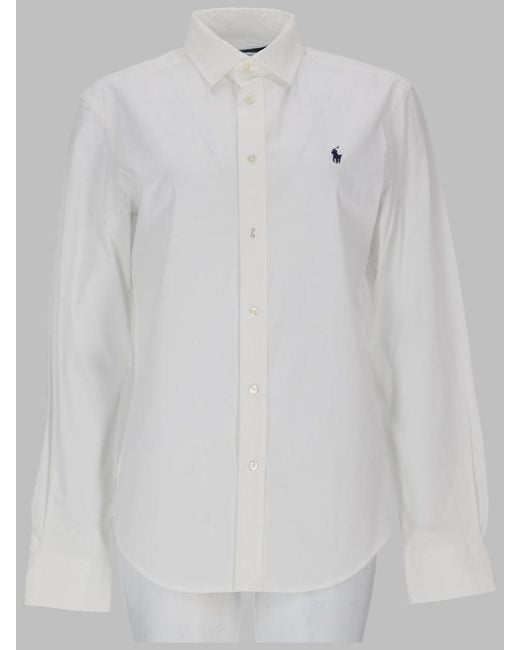Polo Ralph Lauren White Shirt Classic Logo