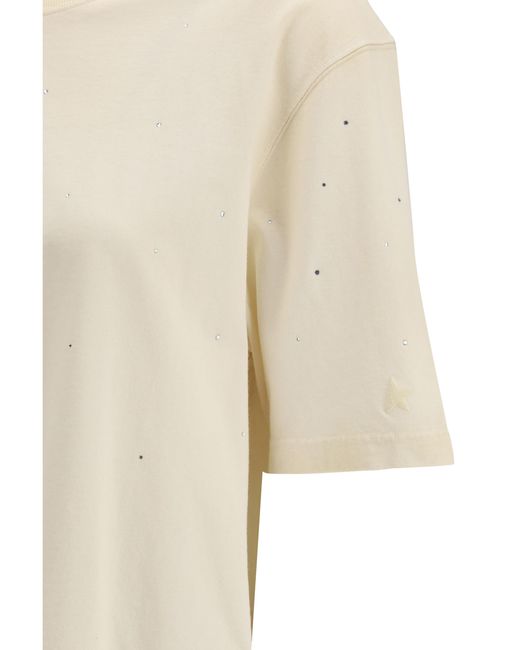 Golden Goose Deluxe Brand White Star T-Shirt Cotton T-Shirts