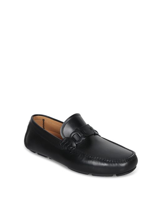 Ferragamo Black Byte Driver Loafers for men