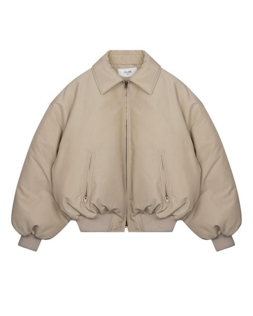 Céline Natural Nylon Down Jacket