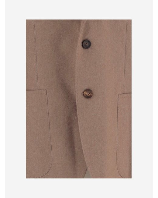 Tagliatore Brown Jacket Fabric for men